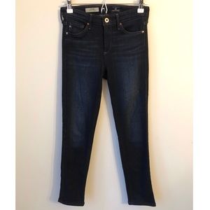 AG • 24 • The Prima Mid-Rise Cigarette Dark Wash Denim Jeans